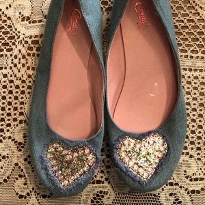 🆕 🔅2 FOR $10🔅Candie’s Girl denim flats